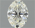 Natural Diamond 0.70 Carats, Oval with  Cut, H Color, VVS2 Clarity and Certified by GIA