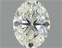 Natural Diamond 0.70 Carats, Oval with  Cut, H Color, VVS2 Clarity and Certified by GIA