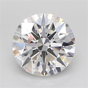Picture of Lab Grown Diamond 2.61 Carats, Round with Ideal Cut, D Color, IF Clarity and Certified by IGI