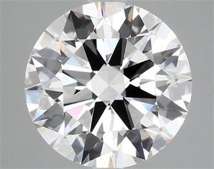 Picture of Lab Grown Diamond 3.00 Carats, Round with Ideal Cut, F Color, VVS2 Clarity and Certified by IGI