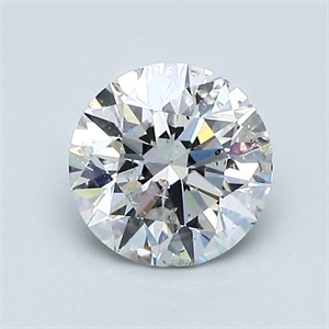 Picture of Natural Diamond 1.00 Carats, Round with Excellent Cut, F Color, I1 Clarity and Certified by GIA
