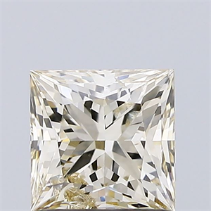 Picture of Natural Diamond 1.05 Carats, Princess with  Cut, L Color, I1 Clarity and Certified by IGI