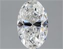 Natural Diamond 0.90 Carats, Oval with  Cut, E Color, SI1 Clarity and Certified by GIA