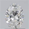 Natural Diamond 0.70 Carats, Oval with  Cut, E Color, VS2 Clarity and Certified by GIA