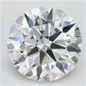 Lab Grown Diamond 4.17 Carats, Round with Excellent Cut, D Color, IF Clarity and Certified by GIA