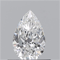 Natural Diamond 0.50 Carats, Pear with  Cut, E Color, SI1 Clarity and Certified by GIA