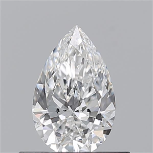 Picture of Natural Diamond 0.50 Carats, Pear with  Cut, E Color, SI1 Clarity and Certified by GIA