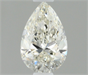 Natural Diamond 0.50 Carats, Pear with  Cut, H Color, VVS2 Clarity and Certified by IGI