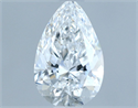 Diamante Natural 0.70 quilates, De pera , Color D, claridad VS2 y certificado IGI