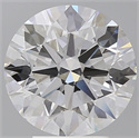 Del inventario de diamantes de laboratorio, 4.09 quilates, Redondo , Color E, claridad VS2 y certificado IGI
