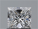 Natural Diamond 0.70 Carats, Princess with  Cut, E Color, VS1 Clarity and Certified by GIA