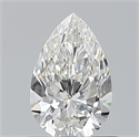 Diamante Natural 0.75 quilates, De pera , Color G, claridad VVS2 y certificado GIA