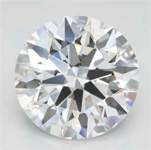 Picture of Lab Grown Diamond 3.06 Carats, Round with Ideal Cut, D Color, IF Clarity and Certified by IGI