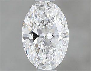 Foto Diamante Natural 0.50 quilates, Ovalado , Color E, claridad VVS1 y certificado GIA de
