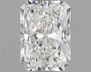 Picture of Natural Diamond 0.63 Carats, Radiant with  Cut, F Color, VVS2 Clarity and Certified by GIA
