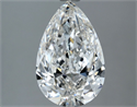 Natural Diamond 2.05 Carats, Pear with  Cut, I Color, VVS1 Clarity and Certified by GIA