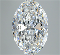 Diamante Natural 5.16 quilates, Ovalado , Color D, claridad VS2 y certificado GIA