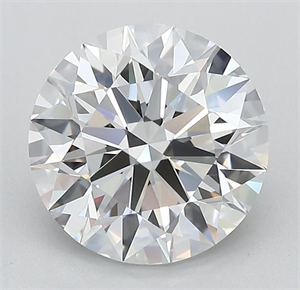 Picture of Lab Grown Diamond 2.57 Carats, Round with Ideal Cut, D Color, IF Clarity and Certified by IGI