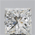 Natural Diamond 5.51 Carats, Princess with  Cut, J Color, SI1 Clarity and Certified by GIA