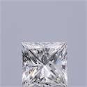 Natural Diamond 0.45 Carats, Princess with  Cut, F Color, VVS1 Clarity and Certified by IGI