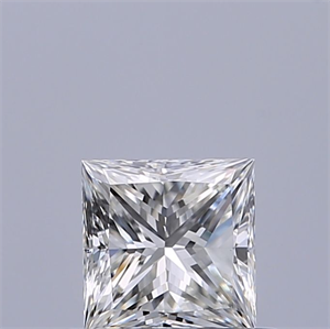 Picture of Natural Diamond 0.45 Carats, Princess with  Cut, F Color, VVS1 Clarity and Certified by IGI