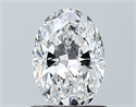 Natural Diamond 0.91 Carats, Oval with  Cut, F Color, SI1 Clarity and Certified by GIA