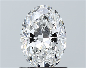 Picture of Natural Diamond 0.91 Carats, Oval with  Cut, F Color, SI1 Clarity and Certified by GIA