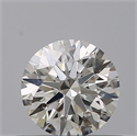 Natural Diamond 0.55 Carats, Round with Excellent Cut, J Color, VVS2 Clarity and Certified by GIA