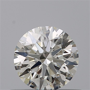 Picture of Natural Diamond 0.55 Carats, Round with Excellent Cut, J Color, VVS2 Clarity and Certified by GIA