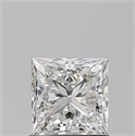 Natural Diamond 1.02 Carats, Princess with  Cut, F Color, VS2 Clarity and Certified by GIA