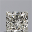 Natural Diamond 0.50 Carats, Princess with  Cut, K Color, VS1 Clarity and Certified by GIA