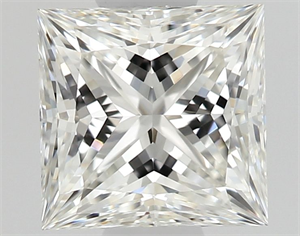 Picture of Natural Diamond 0.61 Carats, Princess with  Cut, H Color, VVS1 Clarity and Certified by GIA
