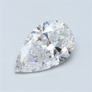 Foto Diamante Natural 5.02 quilates, De pera , Color D, claridad SI2 y certificado GIA de