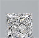 Natural Diamond 0.90 Carats, Princess with  Cut, E Color, VS1 Clarity and Certified by GIA