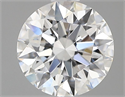 Lab Grown Diamond 1.03 Carats, Round with Ideal Cut, D Color, VS1 Clarity and Certified by IGI