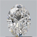Natural Diamond 0.70 Carats, Oval with  Cut, F Color, VS2 Clarity and Certified by GIA