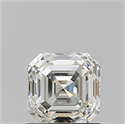 Diamante Natural 1.05 quilates, Asscher , Color J, claridad VVS2 y certificado GIA