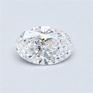 Picture of Natural Diamond 0.50 Carats, Oval with  Cut, D Color, I1 Clarity and Certified by GIA