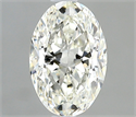 Diamante Natural 0.53 quilates, Ovalado , Color H, claridad IF y certificado IGI