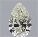 Natural Diamond 0.52 Carats, Pear with  Cut, J Color, VVS1 Clarity and Certified by IGI