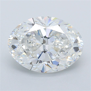 Picture of Natural Diamond 2.80 Carats, Oval with  Cut, F Color, VS2 Clarity and Certified by GIA