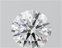 Lab Grown Diamond 1.12 Carats, Round with Ideal Cut, D Color, VVS2 Clarity and Certified by IGI