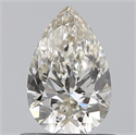 Natural Diamond 0.61 Carats, Pear with  Cut, K Color, SI1 Clarity and Certified by GIA