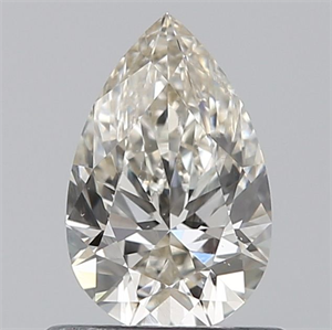 Picture of Natural Diamond 0.61 Carats, Pear with  Cut, K Color, SI1 Clarity and Certified by GIA