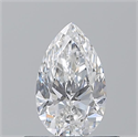 Natural Diamond 0.52 Carats, Pear with  Cut, F Color, VS2 Clarity and Certified by GIA