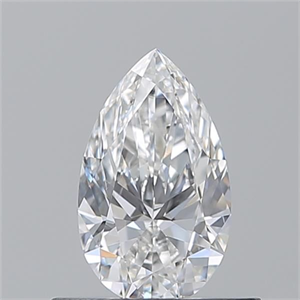 Picture of Natural Diamond 0.52 Carats, Pear with  Cut, F Color, VS2 Clarity and Certified by GIA