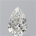 Natural Diamond 0.70 Carats, Pear with  Cut, I Color, VS2 Clarity and Certified by GIA