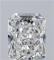 Natural Diamond 0.30 Carats, Radiant with  Cut, F Color, VVS1 Clarity and Certified by GIA