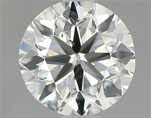 Picture of Natural Diamond 0.90 Carats, Round with Very Good Cut, H Color, SI1 Clarity and Certified by IGI