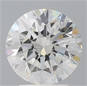 Lab Grown Diamond 3.02 Carats, Round with Excellent Cut, E Color, VS1 Clarity and Certified by IGI